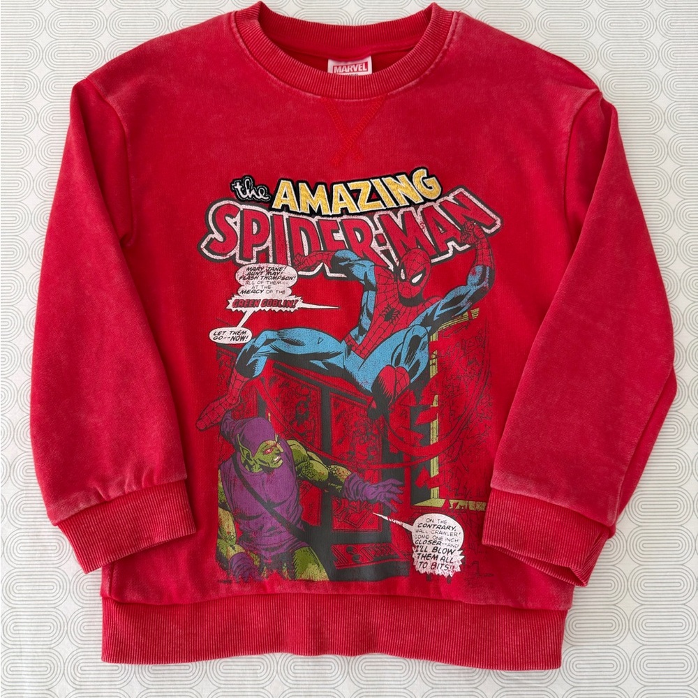 Marvel Red Amazing Spider-Man Kids Sweatshirt
